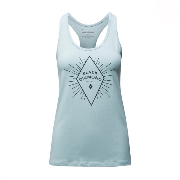 Black Diamond, Size L, Ice Blue Tank Top. - Picture 1 of 3